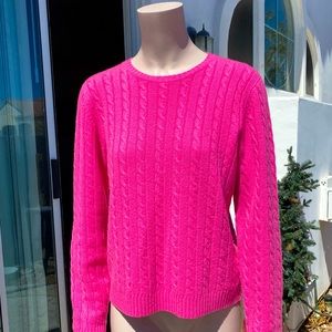 100% cashmere Lauren Ralph Lauren pink sweater size L